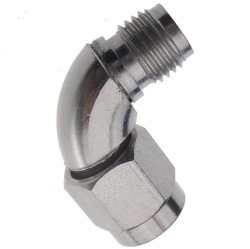 18GHz SMA(M)-SMA(F) 50IC Radius Swept R/A Adapter