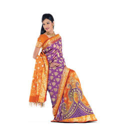 Stylish Embroidered Silk Sarees