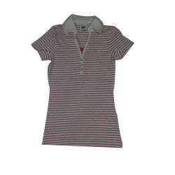 Ladies Stripes Collar T-Shirt