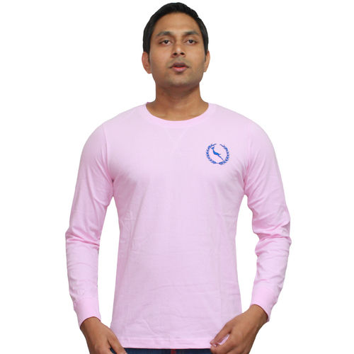 Light Pink Color Round Neck T-Shirt