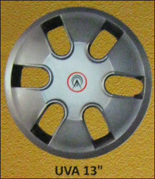 Silver Center Bolt Wheel Covers (Uva 13")