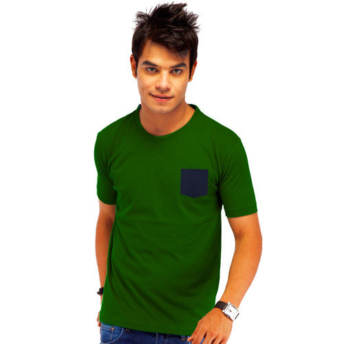 Boy Military Green T-shirt With Pocket