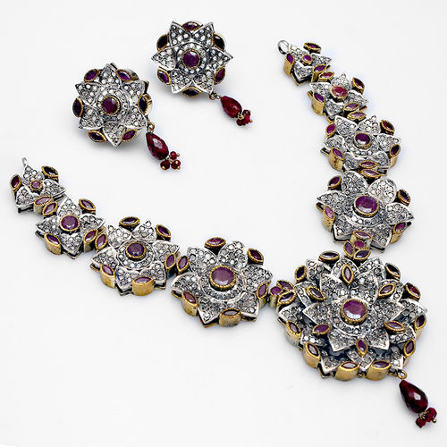 Ruby Gemstone Victorian Jewellery