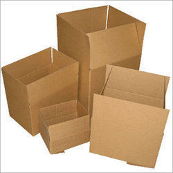 Cream And Red Packaging Corrugated Boxes