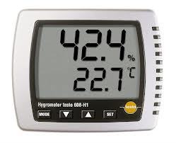 Thermohygrometer - Measuring Range +2 to +98 %RH, -10 to +70 °C | LED Alarm, Calibration Protocol, Enhanced Accuracy