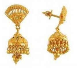 Party Wear Women Gold Earring