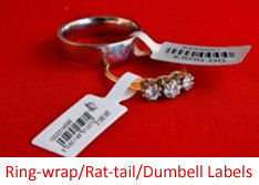 Dumbell Jewellery Labels