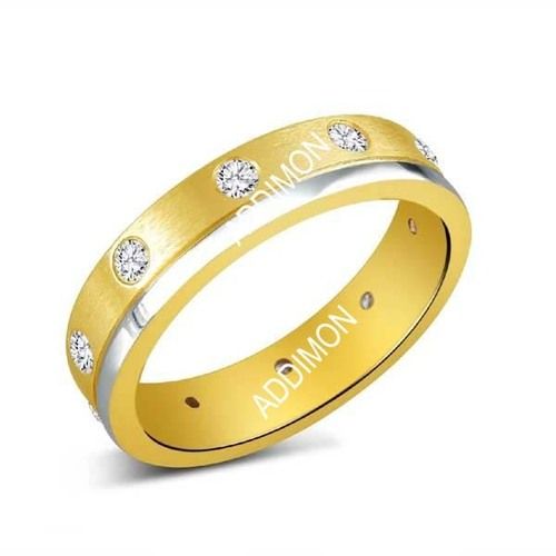 Two Tone Circle Of Prosperity Mens Diamond Ring