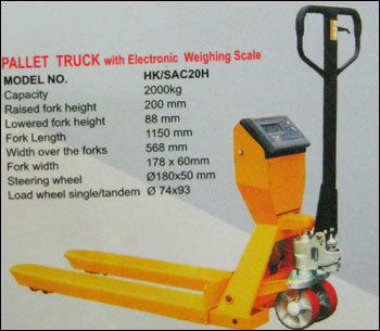 Pallet Truck With Electronic Weighing Scale (Model No- Hk/Sac20h)