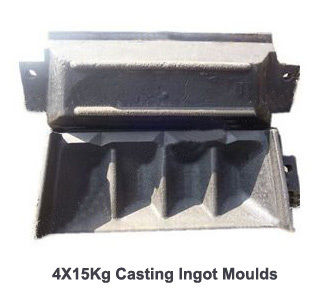 4*15KG Casting Ingot Moulds