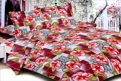 11 Colors Cotton Flower Design Bed Sheet