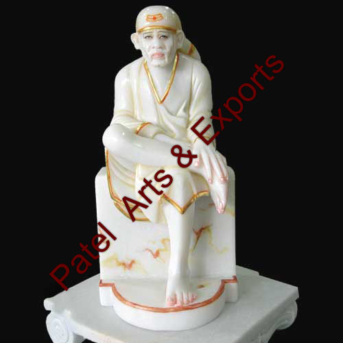 Marble White Sai Baba Statue