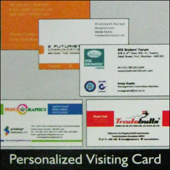 Personalized Visiting Card Variable Data Printing Services