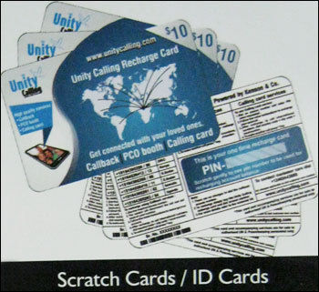 Scratch Cards-Id Cards Variable Data Printing Services