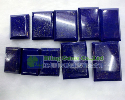 High Quality Natural Lapis Rectangle Loose Beads