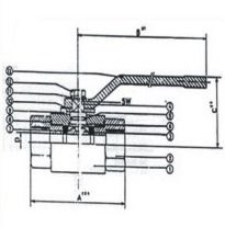 Thru-Flow Control SS Square Body Ball Valve