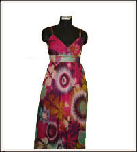 Ladies Printed Long Dress