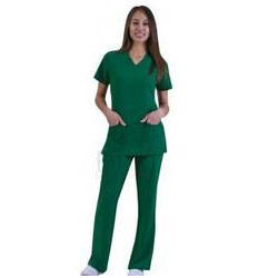 Solid Ripstop Utility Scrub Top