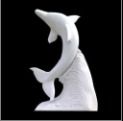 Marble Dolphin Fish Idol