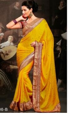 Gold Crepe Sarees