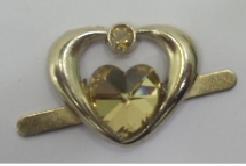 Heart Shape Brass Buckle