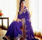 Blue Designer Saree