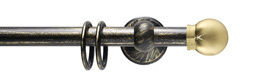 Silver Fosia Curtain Rod