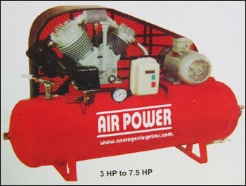 Light Brown Reciprocating Air Cooled Lubricated And Oil Free Compressors (3 Hp To 7.5 Hp)