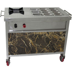 Live Pasta Trolley With Gn Pans And Burners