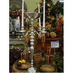 Wedding Candelabra - Glass with Metal Fittings | Elegant Decorative Holders for Weddings