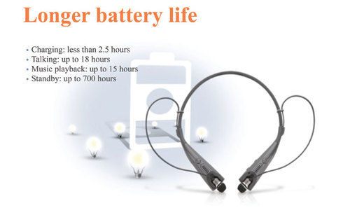 Bluetooth Stereo Headset For MP3 Player