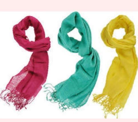 Plain Dyed Cotton Beachwear Scarves