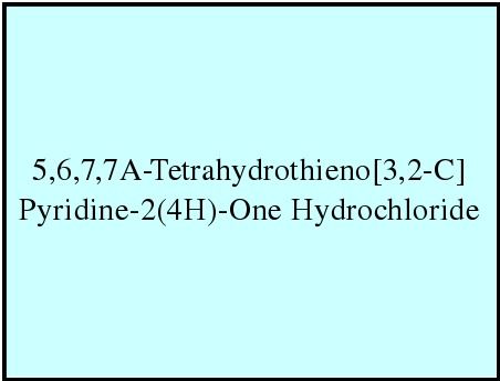 5,6,7,7A-Tetrahydrothieno [3,2-C] पाइरीडीन -2 (4H) -वन हाइड्रोक्लोराइड 