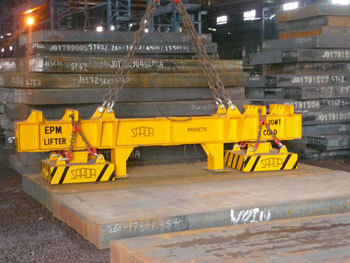 Electro Permanent Magnetic Slab And Block Handling System