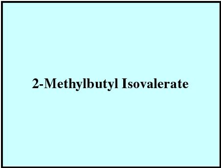 2-methylbutyl Isovalerate