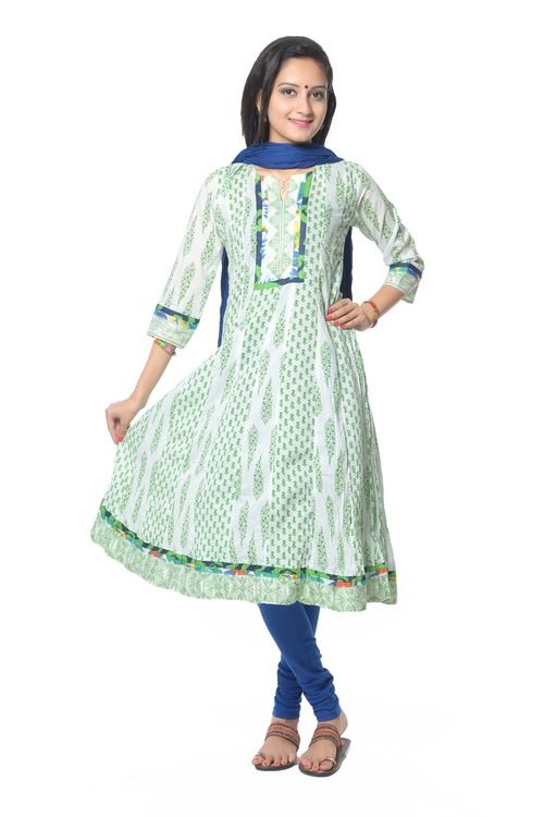 Green Anarkali Kurti