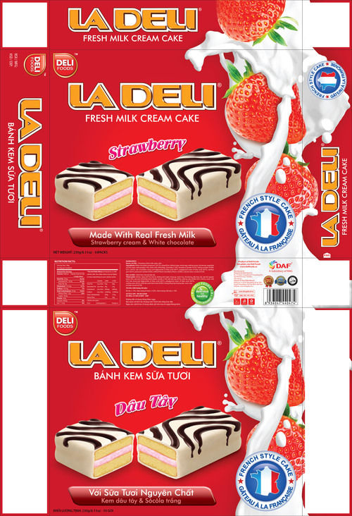 La Deli Chocolate Fresh Milk Cream Cake 230g FMCG products Wholesale |  ChuyenTactical