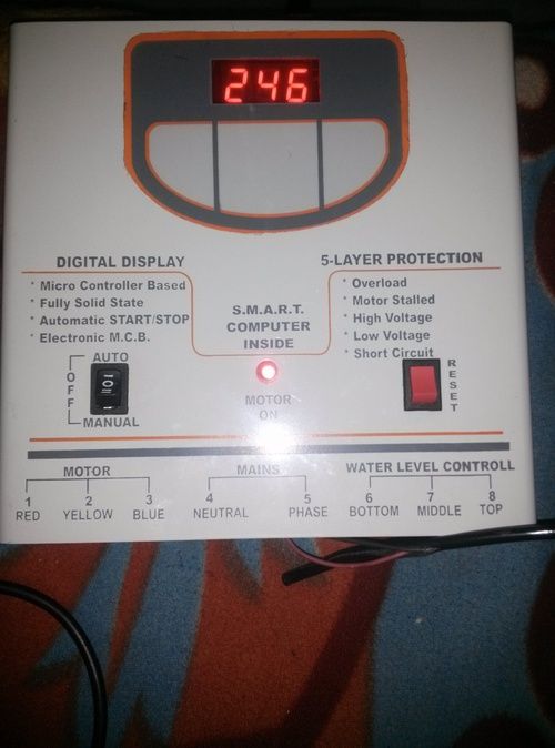 Digital Panel Cum Water Level Controller For Submersible Pumps