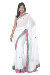 Plain Designer Saree