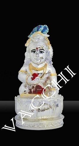 Silver Plated Bal Krishna Statue