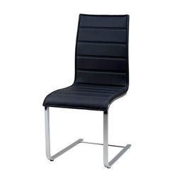 Stainless Steel Black Dining Chair