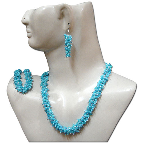 Glass Beaded Designer Necklace Set