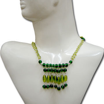 Party Wear Glass Beaded Necklace Set