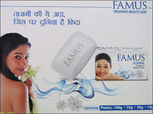 Jasmine Fresh Beauty Soap - Olive Extracts, 7.5x5x2cm, White | Moisturizing, Cleansing, Deodorizing, Fragrant