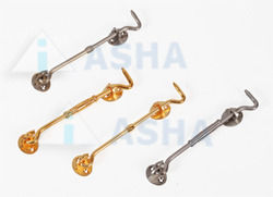 Brass Gate Hooks - High Grade Solid Cast Brass, Precision Machined for Smooth Operation