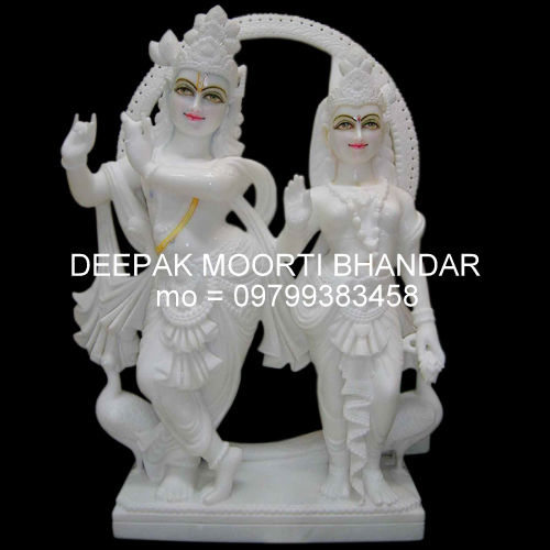 Radha Krishna Marble Statue