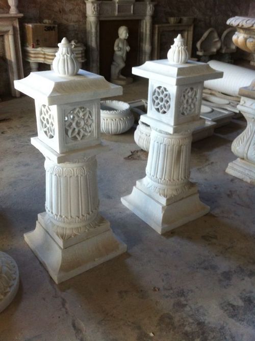 White Marble Pillars