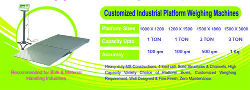 Heavy Duty Customized Platform Weighing Machines (1000 Kg)