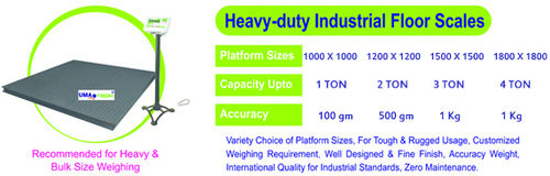 Heavy-Duty Industrial Floor Scale 2 TON