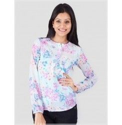 Printed Georgette Pocket Top